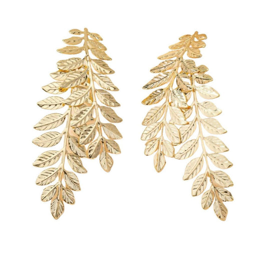 Golden Leaf Trendy Earrings