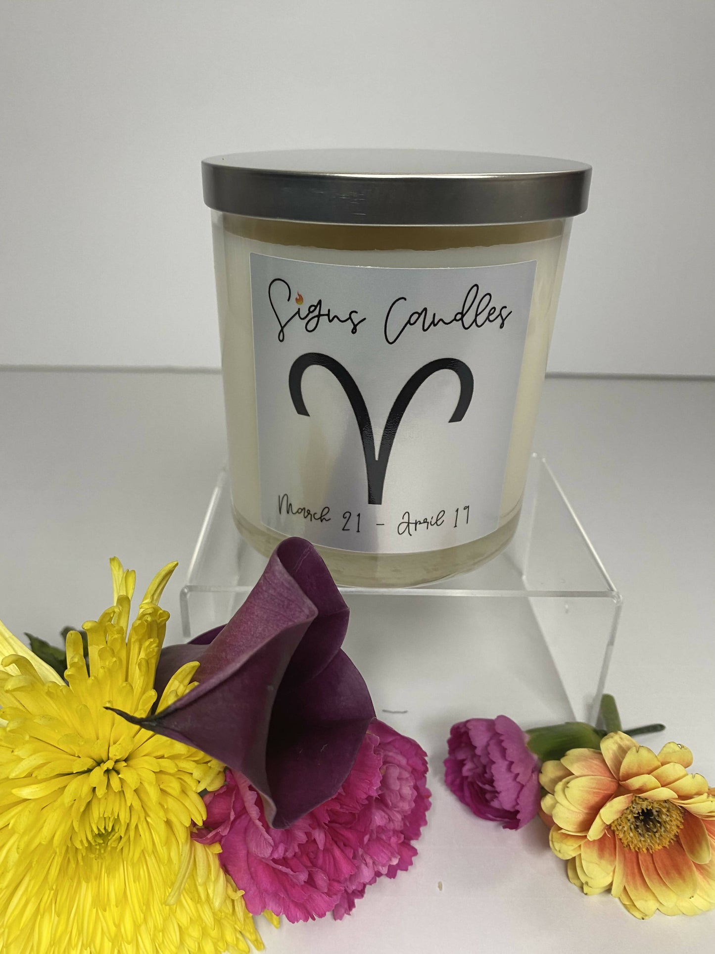 Aries Zodiac Sign Candles