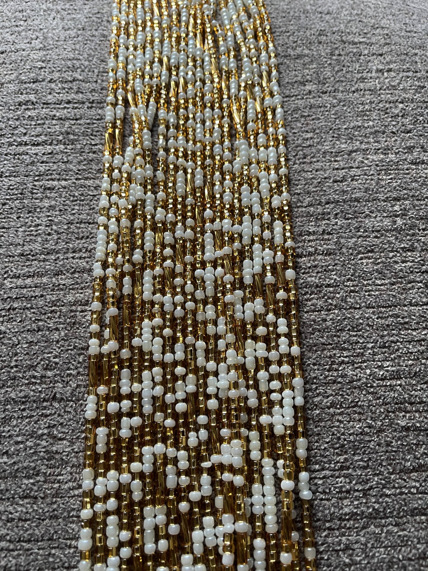 Pearl and Gold waistbeads