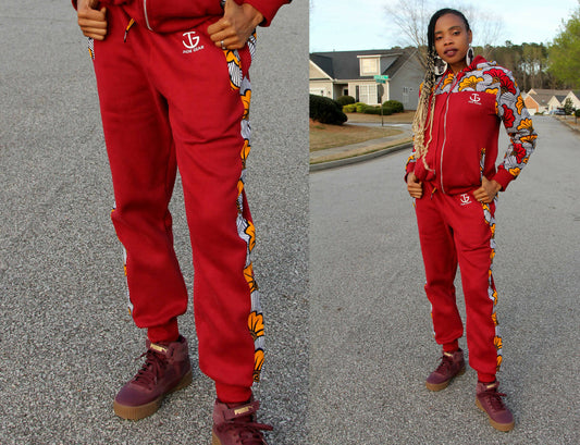 Women's Burgundy Yellowfan Jogger Pant