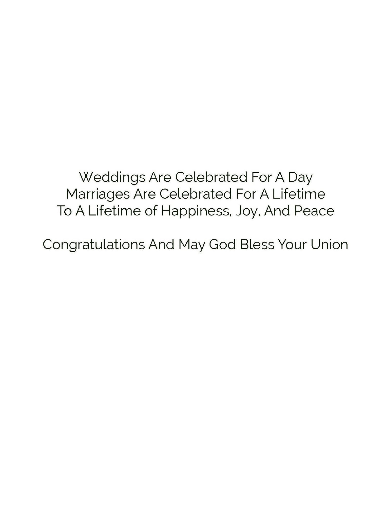 Wedding Celebrations-Congratulations