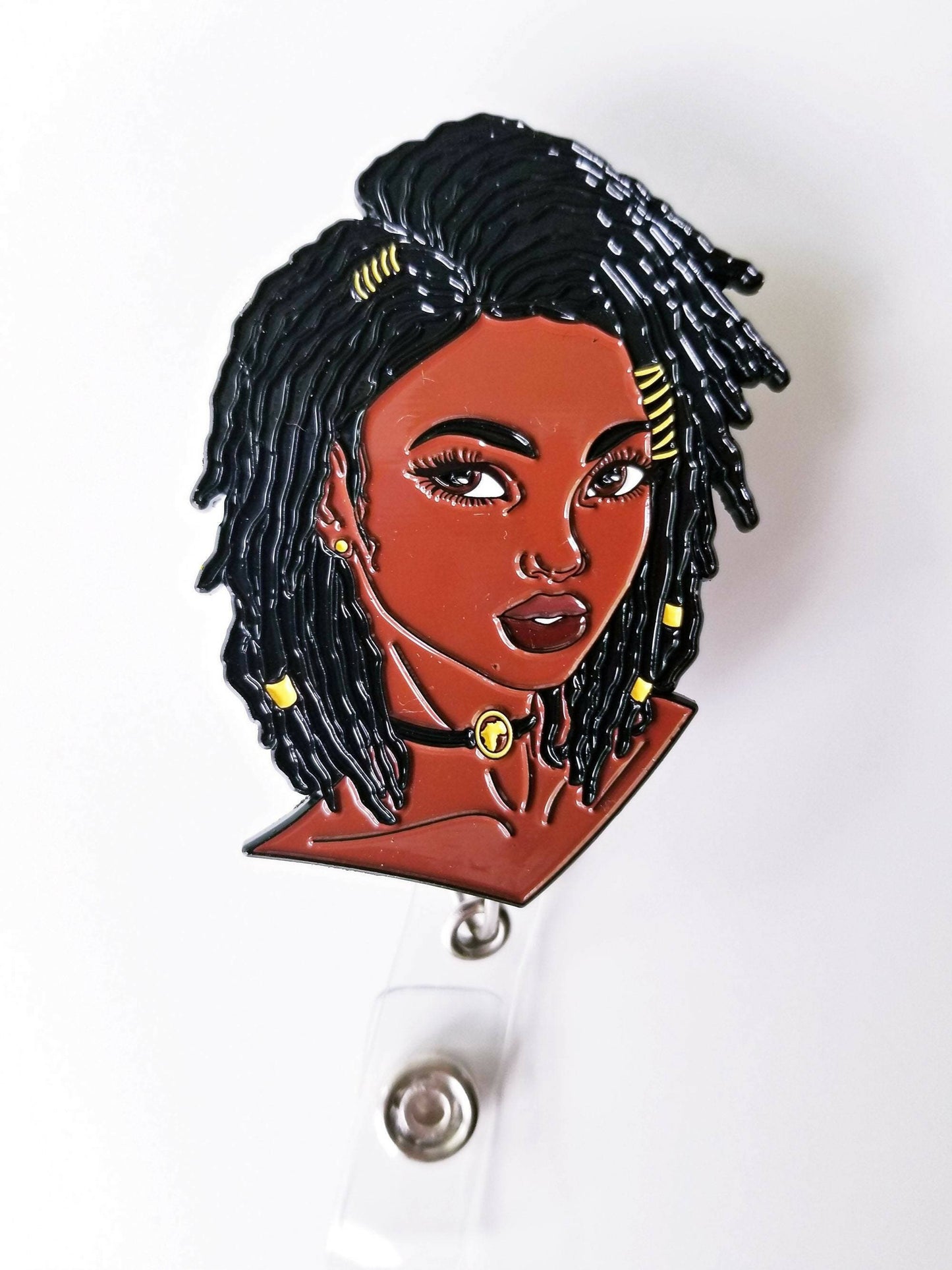 Loc'd Goddess Badge Reel