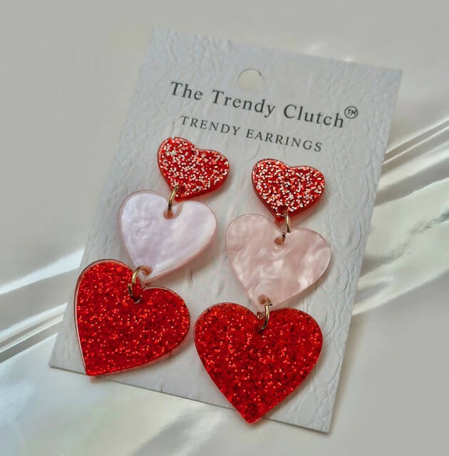 The Trendy Clutch "Levels of Love" Earrings